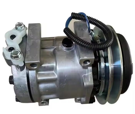 Compressor de ar condicionado YX91V00002F2 Para escavadeira SK135SR SK200SR SD7H13 Motor 24V