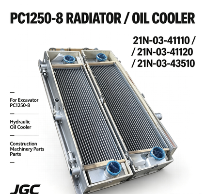 PC1250-8 Radiador 21N-03-41110 21N-03-41120 21N-03-43510 Radiador de óleo hidráulico