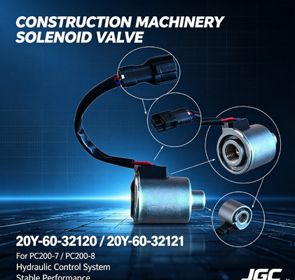 20Y-60-32120 20Y-60-32121 Partes de máquinas de construção PC200-7-8 Excavadora válvula de solenoide