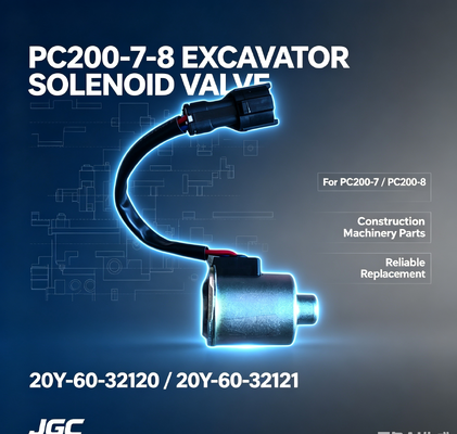 20Y-60-32120 20Y-60-32121 Partes de máquinas de construção PC200-7-8 Excavadora válvula de solenoide