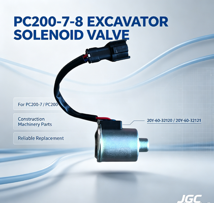 20Y-60-32120 20Y-60-32121 Partes de máquinas de construção PC200-7-8 Excavadora válvula de solenoide