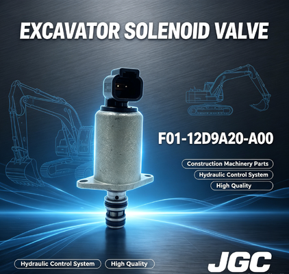 A válvula de solenoide de alta qualidade F01-12D9A20-A00 é adequada para peças de máquinas de construção de escavadeiras
