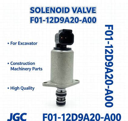 A válvula de solenoide de alta qualidade F01-12D9A20-A00 é adequada para peças de máquinas de construção de escavadeiras