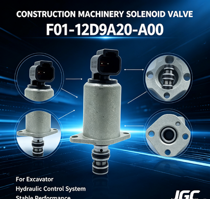 A válvula de solenoide de alta qualidade F01-12D9A20-A00 é adequada para peças de máquinas de construção de escavadeiras