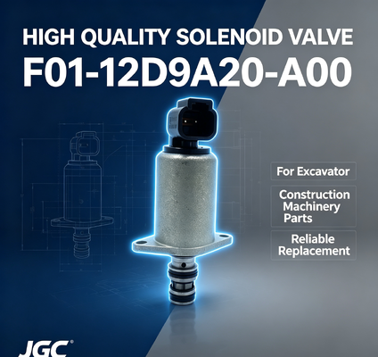 A válvula de solenoide de alta qualidade F01-12D9A20-A00 é adequada para peças de máquinas de construção de escavadeiras