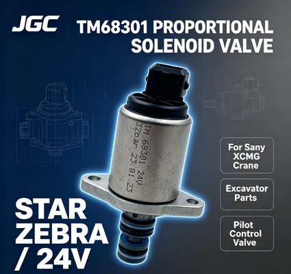 STAR ZEBRA TM68301 Peças de escavadeira Nova válvula de solenoide proporcional Thomas Pilot para guindaste Sany XCMG 24V para indústrias de varejo