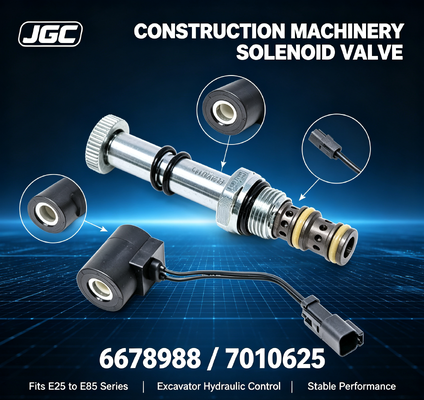 Válvula Solenoide 6678988 7010625 para Escavadeiras E25 E26 E27 E27Z E32 E32i E34 E35 E35i E35Z E37 E42 E45 E50 E55 E85