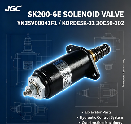 Válvula Solenoide de Escavadeira SK200-6E YN35V00041F1 KDRDE5K-31 30C50-102