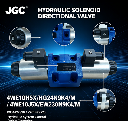 Válvula Direcional Solenoide Hidráulica Série 4WE10 R901427828 4WE10H5X/HG24N9K4/M R901483526 4WE10J5X/EW230N9K4/M
