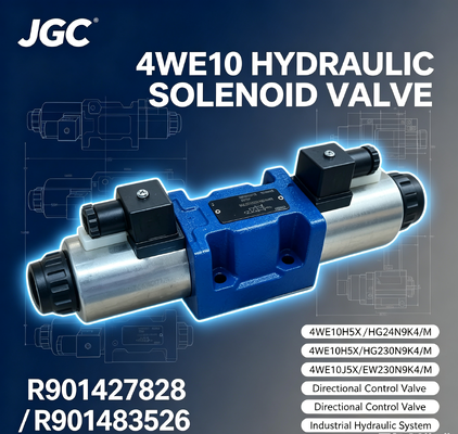 Válvula Direcional Solenoide Hidráulica Série 4WE10 R901427828 4WE10H5X/HG24N9K4/M R901483526 4WE10J5X/EW230N9K4/M