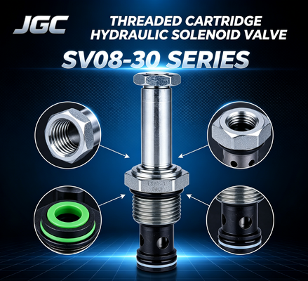 Válvula Solenoide Hidráulica de Cartucho Roscado Série SV08-30