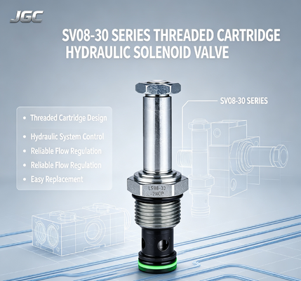 Válvula Solenoide Hidráulica de Cartucho Roscado Série SV08-30