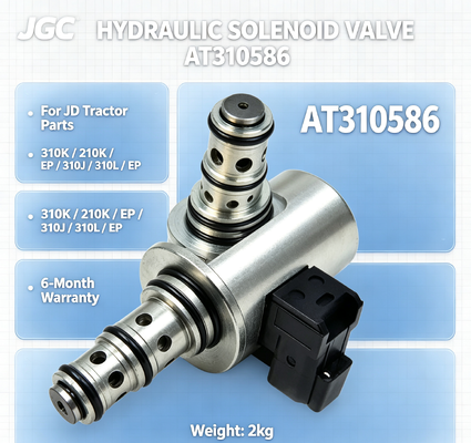 AT310586 Nova válvula solenoide hidráulica para peças de trator JD 310K/210K/EP/310J/310L/EP Garantia de 6 meses 2kg