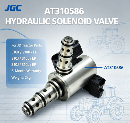 AT310586 Nova válvula solenoide hidráulica para peças de trator JD 310K/210K/EP/310J/310L/EP Garantia de 6 meses 2kg