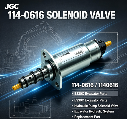 E330C   Peças de Escavadeira Válvula Solenoide Válvula Solenoide da Bomba Hidráulica 114-0616 1140616