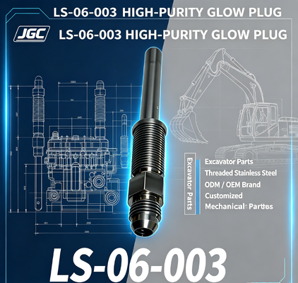 LS-06-003 Peças Mecânicas Personalizadas de Alta Pureza Peças de Escavadeira Bujão Incandescente de Aço Inoxidável Rosqueado Marca ODM/OEM