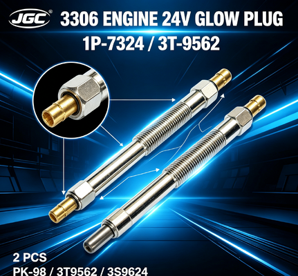 1P-7324 3T-9562 24V Glow Plug 2 PCS 3306 Motor SONOCMP Diesel Glow Plug para PK-98 3T9562 3S9624 7M1634 9H4577 Peças de escavadeira