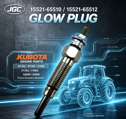 Vela de Ignição D1102 D1302 D1402 V1702 V1902 S2600 S2800 15521-65510 15521-65512 para Peças de Motor de Trator, Escavadeira e Gerador Kubota