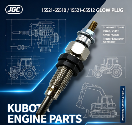 Vela de Ignição D1102 D1302 D1402 V1702 V1902 S2600 S2800 15521-65510 15521-65512 para Peças de Motor de Trator, Escavadeira e Gerador Kubota
