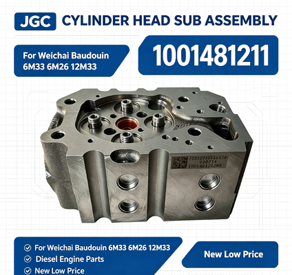 1001481211 Nova cabeça de cilindro de baixo preço Subconjunto cabeça de cilindro para Weichai Baudouin 6M33 6M26 12M33 motores diesel