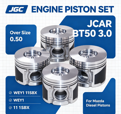 JCAR BT50 3.0 Over Size 0.50 WEY1 11SBX Assemblagem para Mazda Diesel Pistons Kit de cilindros Liners Liners Set de pistões do motor