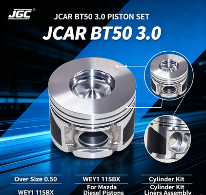 JCAR BT50 3.0 Over Size 0.50 WEY1 11SBX Assemblagem para Mazda Diesel Pistons Kit de cilindros Liners Liners Set de pistões do motor