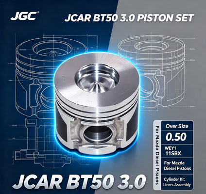 JCAR BT50 3.0 Over Size 0.50 WEY1 11SBX Assemblagem para Mazda Diesel Pistons Kit de cilindros Liners Liners Set de pistões do motor