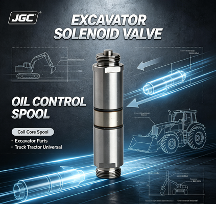 Válvula solenoide de escavadeira Peças de escavadeira Caminhão tractor acessórios universais válvula de controle de óleo de bobina de núcleo