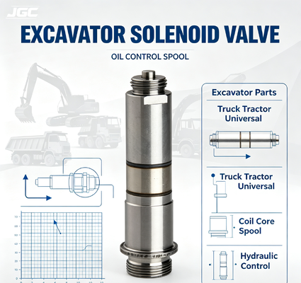Válvula solenoide de escavadeira Peças de escavadeira Caminhão tractor acessórios universais válvula de controle de óleo de bobina de núcleo