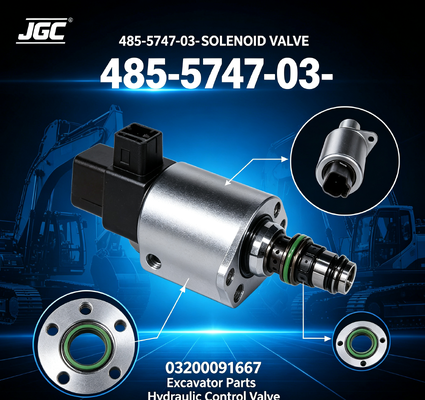 485-5747-03- 03200091667 VÁLVULA SOLENOIDE Peças de Escavadeira de Boa Qualidade