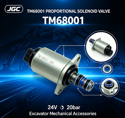 TM68001 Acessórios mecânicos de escavadeira 24V 20bar Valva de solenoide proporcional de escavadeira