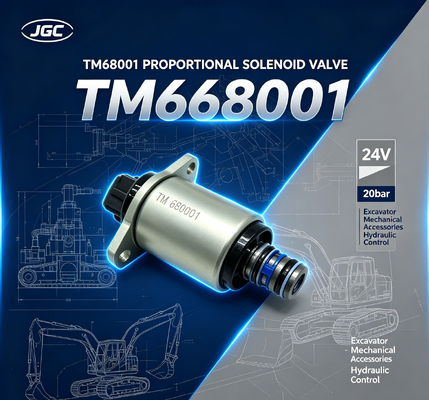 TM68001 Acessórios mecânicos de escavadeira 24V 20bar Valva de solenoide proporcional de escavadeira