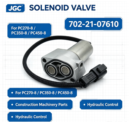 702-21-07610 Peças de máquinas de construção Válvula Solenoide de Escavadeira para PC270-8 PC350-8 PC450-8