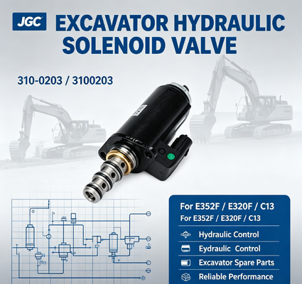 310-0203 3100203 VALVA SOLENÓIDE DE EXCAVAÇÃO para E352F E320F C13 VALVA SOLENÓIDE HIDRAULICA