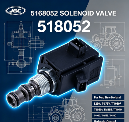 5168052 Válvula Solenoide para Peças de Escavadeira Ford New Holland 8260 T4.75V T4060F T4030 TM165 T4040