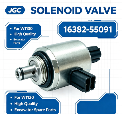 Válvula Solenoide de Escavadeira de Alta Qualidade 16382-55091 para W1130