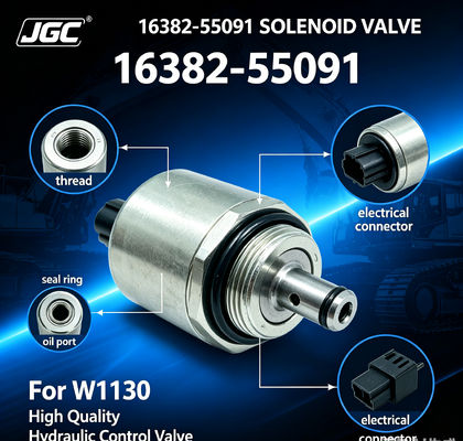 Válvula Solenoide de Escavadeira de Alta Qualidade 16382-55091 para W1130