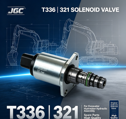Valva solenoide original de alta qualidade para peças sobressalentes de montagem hidráulica de escavadeiras