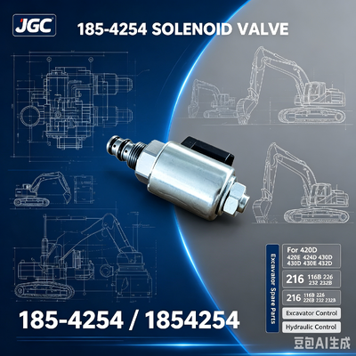 1854254 Venda a quente Válvula solenoide para peças sobressalentes de escavadeiras 420D 420E 424D 430D 430E 432D 216 216B 226 226B 232 232B