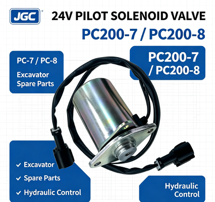 Peças de Escavadeira PC-7 PC-8 para PC200-7 PC200-8 Válvula Solenoide Válvula Solenoide Piloto 24V
