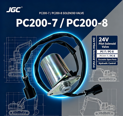 Peças de Escavadeira PC-7 PC-8 para PC200-7 PC200-8 Válvula Solenoide Válvula Solenoide Piloto 24V