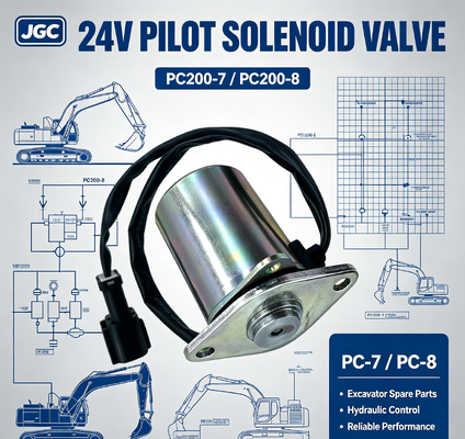 Peças de Escavadeira PC-7 PC-8 para PC200-7 PC200-8 Válvula Solenoide Válvula Solenoide Piloto 24V