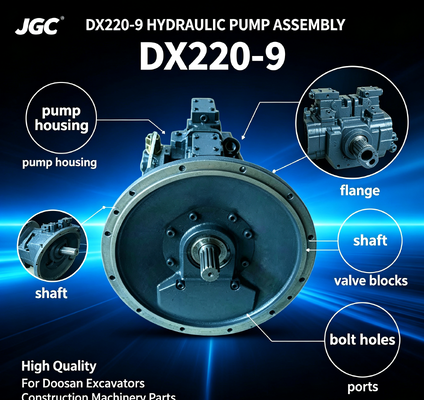 DX220-9 Alta Qualidade Old Style Hydraulic Pump Assembly para Excavators Doosan Peças de Máquinas de Construção