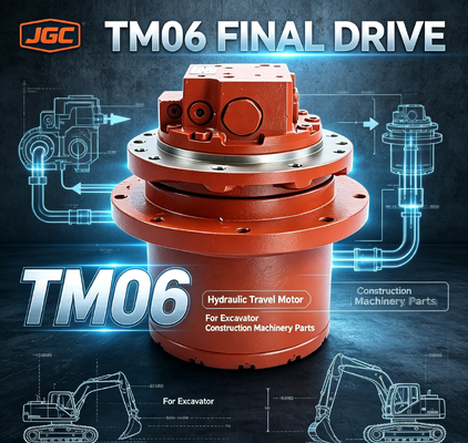 TM06 Partes de máquinas de construção hidráulico Motor de viagem Assy Final Drive para escavadeira
