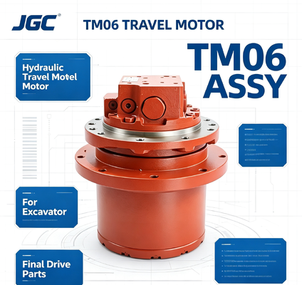 TM06 Partes de máquinas de construção hidráulico Motor de viagem Assy Final Drive para escavadeira