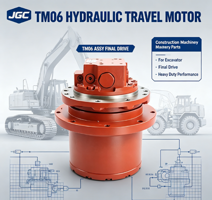 TM06 Partes de máquinas de construção hidráulico Motor de viagem Assy Final Drive para escavadeira