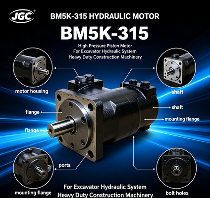 BM5K-315 Motor hidráulico Motor de pistão de alta pressão para escavadeira Sistema hidráulico Máquinas de construção pesadas