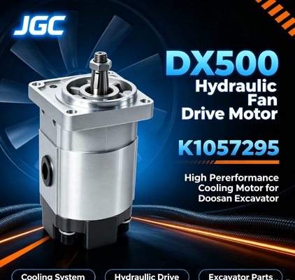 K1057295 DX500 Motor de Acionamento de Ventilador Hidráulico, Ventilador de Excavadora de Alto Desempenho Motor Hidráulico para Excavadora Doosan