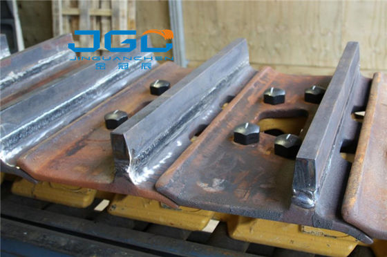Almofadas da trilha do rabugento de Crane Undercarriage Spare Parts Single da máquina escavadora da esteira rolante